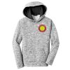 Youth PosiCharge ® Electric Heather Fleece Hooded Pullover Thumbnail